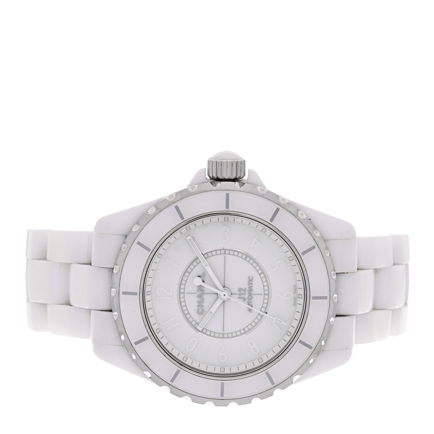 Chanel Stainless Steel Ceramic 38mm J12 Phantom Automatic Watch White 2 of 5