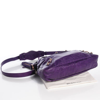Balenciaga Agneau Giant 12 Rose Gold Hardware Town Dark Violet 4 of 10