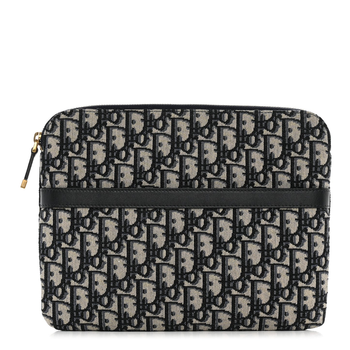 Oblique Pouch Clutch Blue