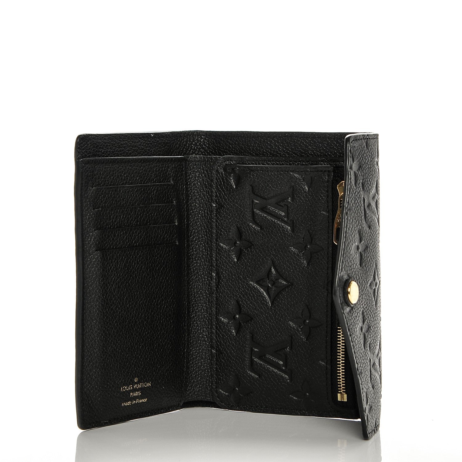 Louis Vuitton Empreinte Compact Curieuse Wallet Black 5 of 6