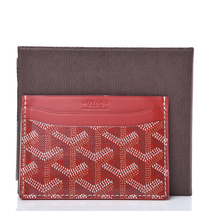 Goyard Goyardine Saint Sulpice Card Holder Red 7 of 7