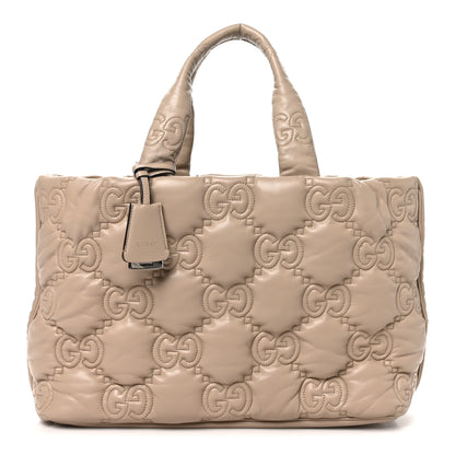 Gucci Calfskin GG Matelasse Large Tote Beige 1 of 10