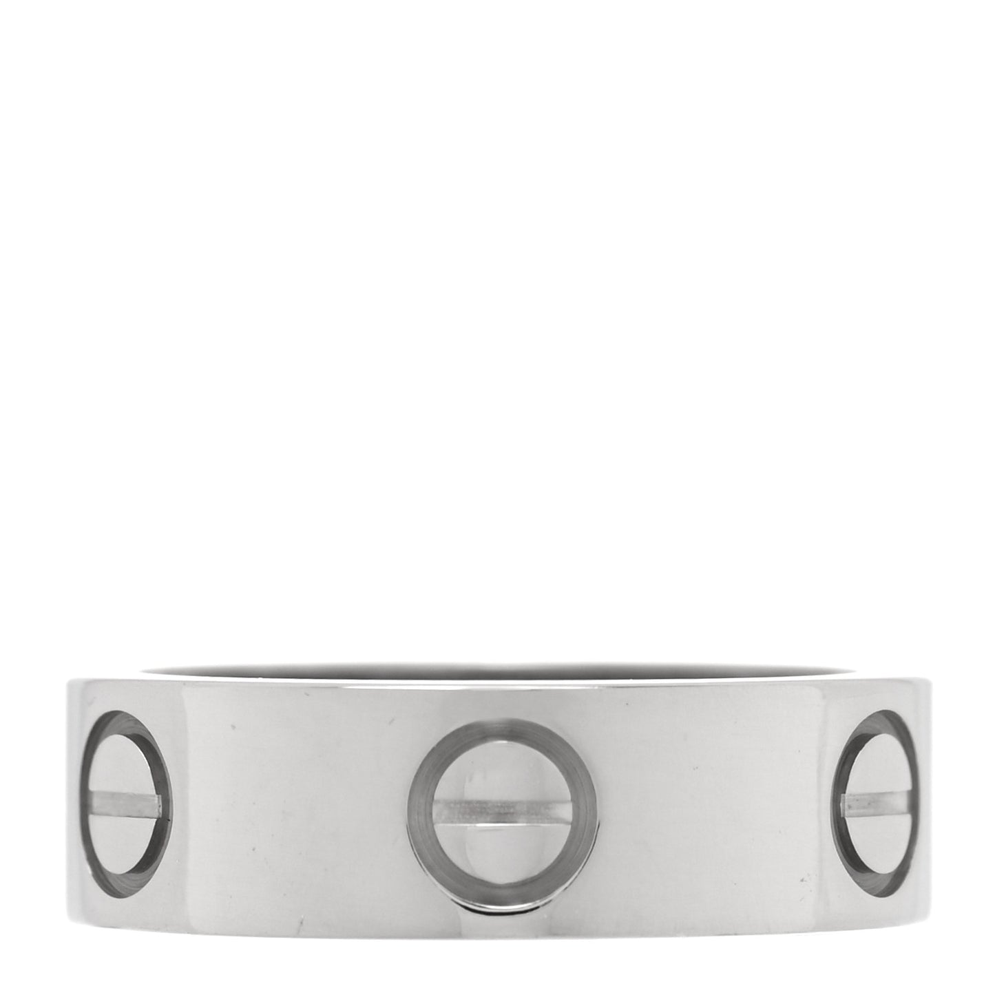 18K White Gold 5.5mm LOVE Ring 50 5.25