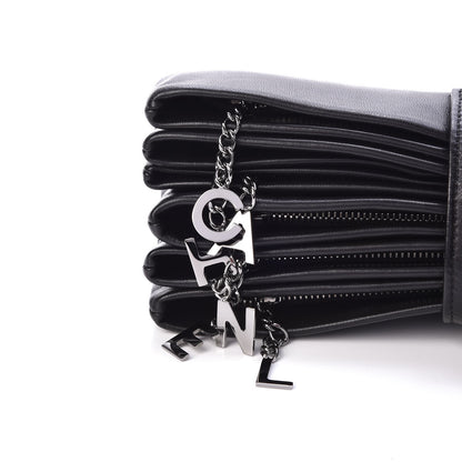 Chanel Lambskin Accordion Globe Clutch Black 8 of 8