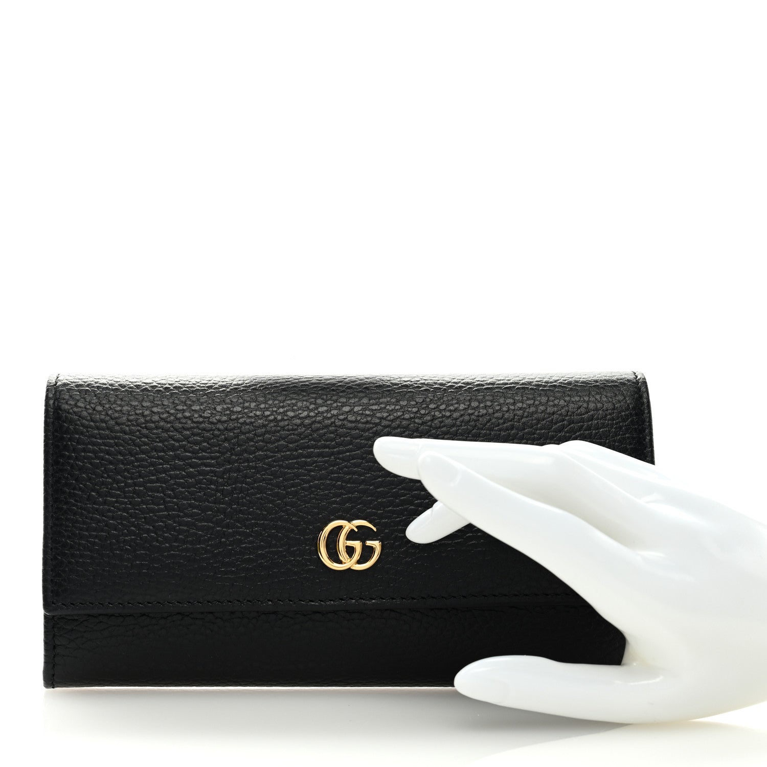 Gucci Dollar Calfskin GG Marmont Continental Wallet Black 2 of 6