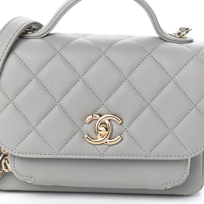 Chanel Caviar Quilted Small Business Affinity Flap Grey 8 of 10