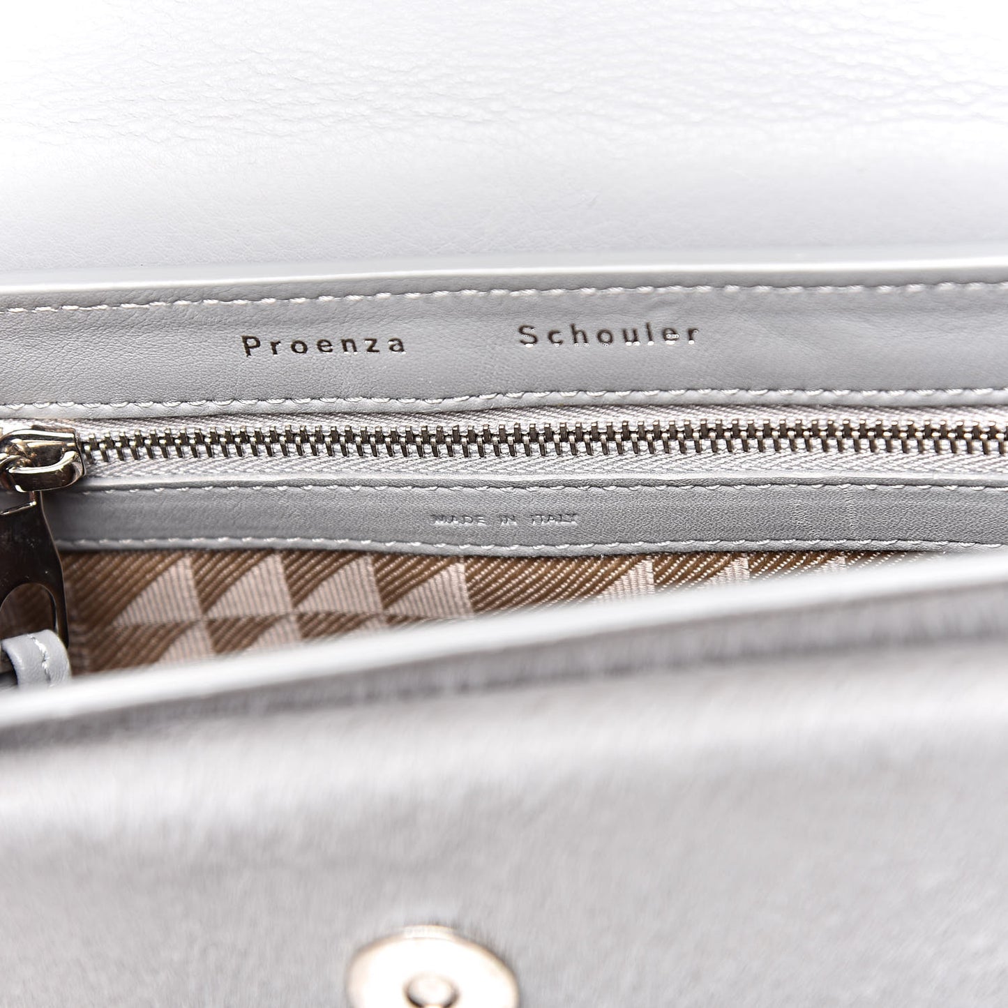 Calf Hair Mini PS11 Classic Shoulder Bag Grey