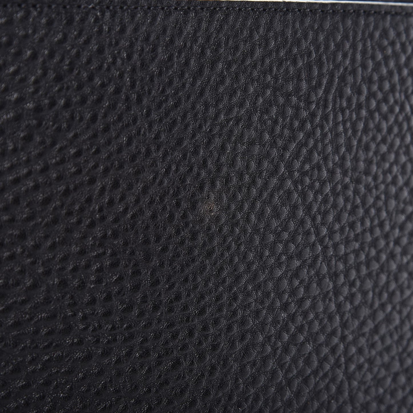 Grainy Calfskin House Check Small Maidstone Black