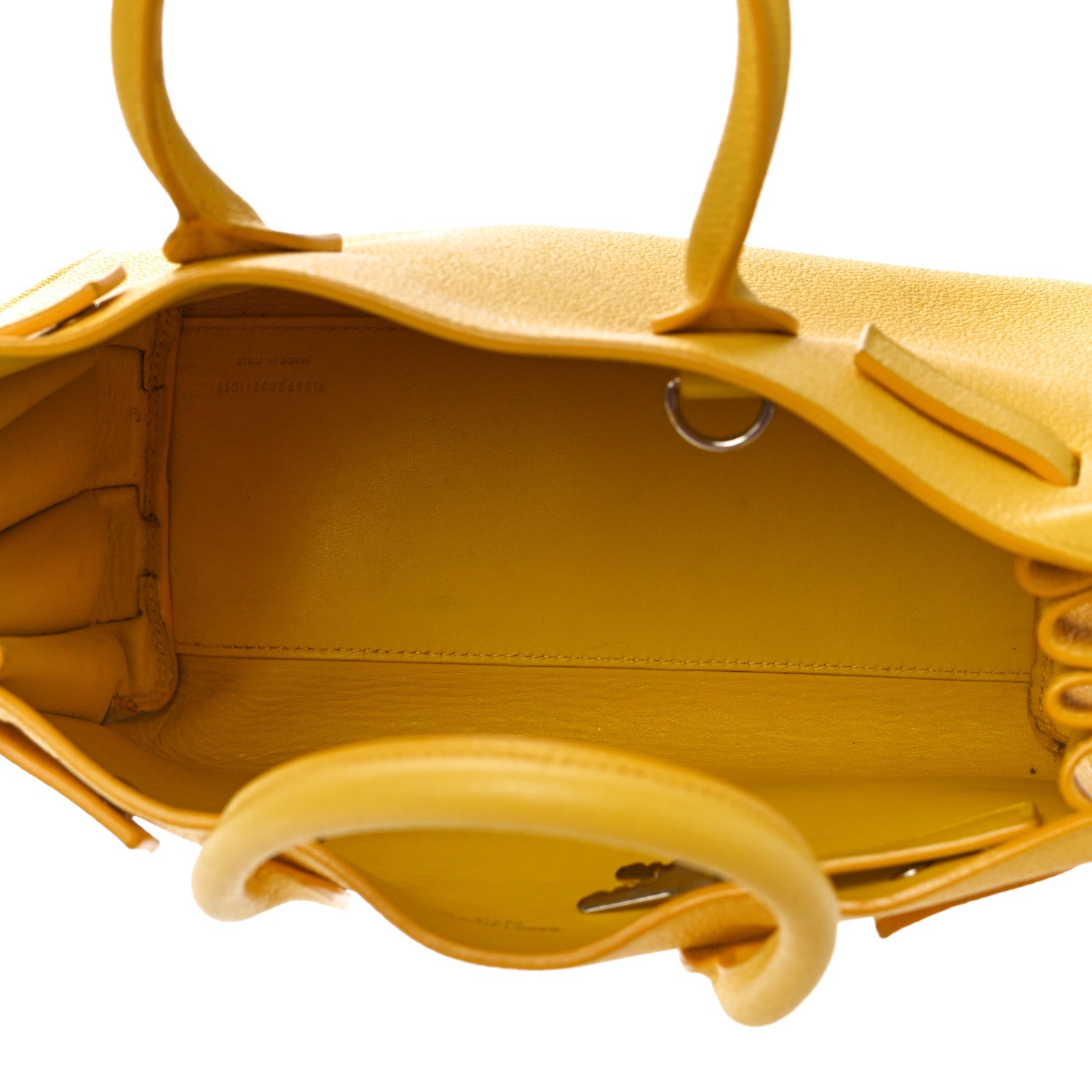 Saint Laurent Grained Calfskin Baby Sac De Jour Yellow 7 of 17