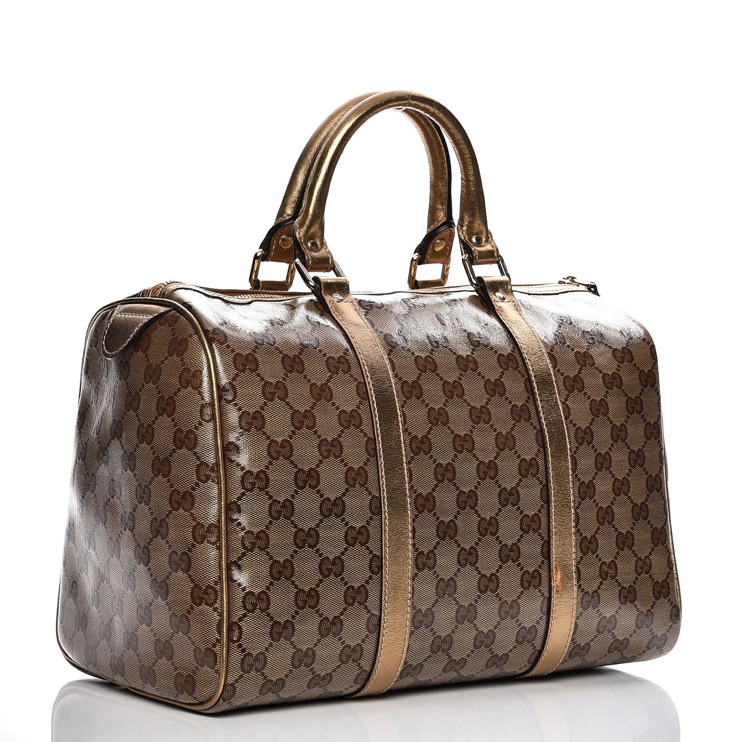 Crystal Monogram Medium Joy Boston Bronze