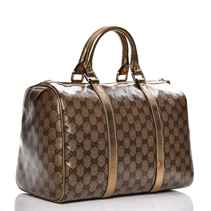Gucci Crystal Monogram Medium Joy Boston Bronze 3 of 9