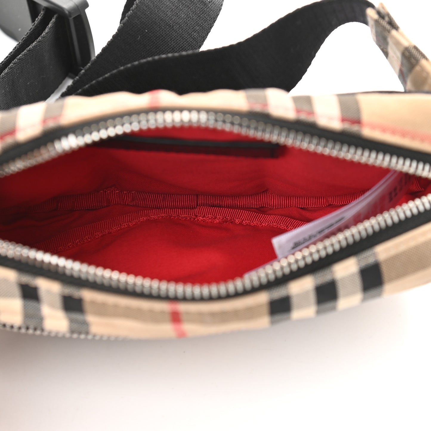Nylon Vintage Check Small Cannon Bum Bag Archive Beige