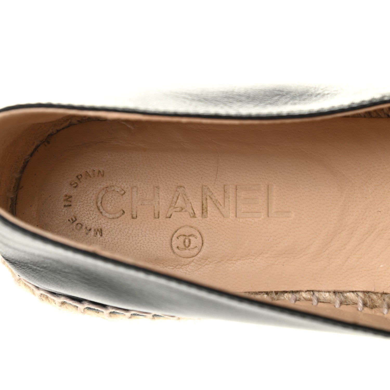 Chanel Lambskin CC Espadrilles 39 Black 7 of 11