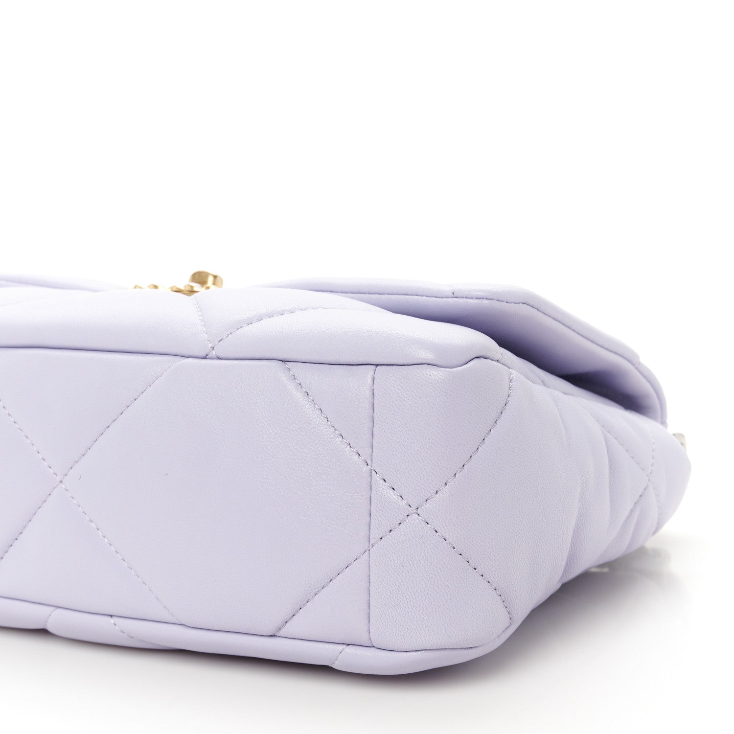 Chanel Lambskin Quilted Medium Chanel 19 Flap Light Purple 10 of 10