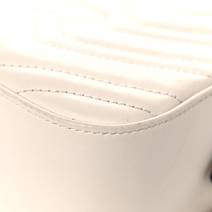 Gucci Calfskin Matelasse Animal Studs Small GG Marmont Chain Shoulder Bag White 11 of 17