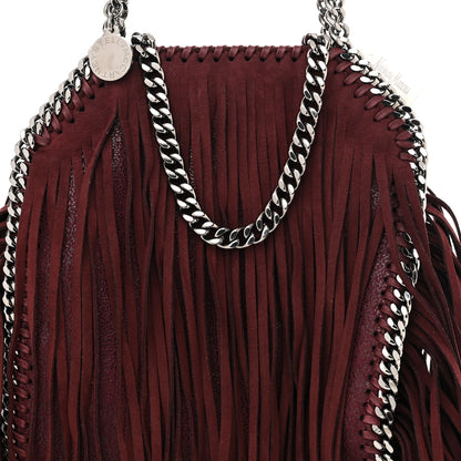 Stella McCartney Shaggy Deer Fringe Tiny Falabella Tote Plum 7 of 9