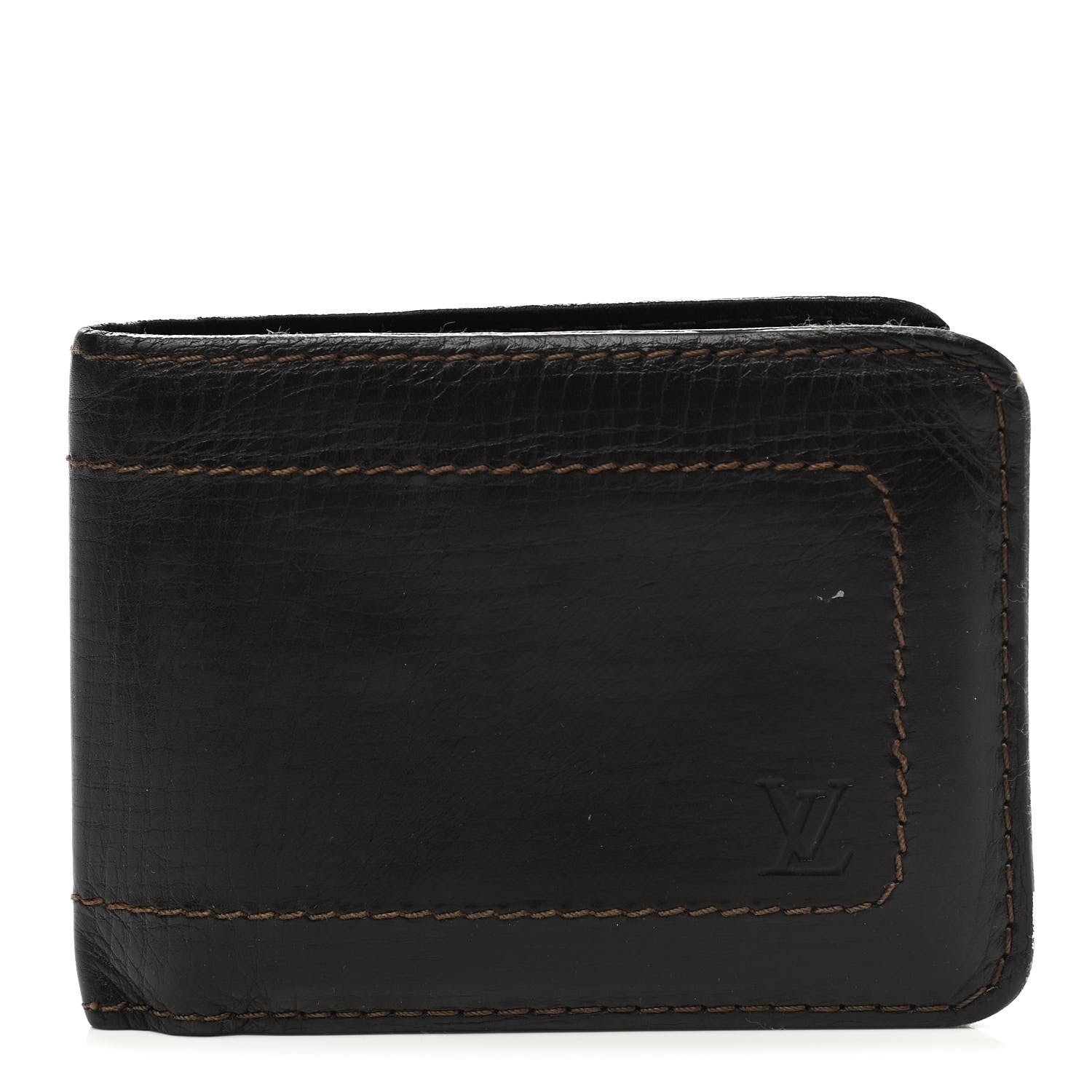 Louis Vuitton Utah 6 Cards Bill Holder Wallet Coffee 1 of 8