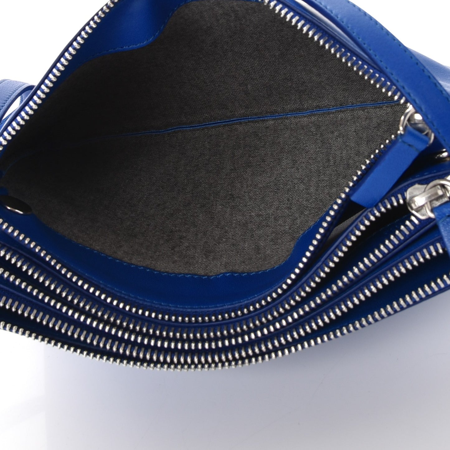 Lambskin Small Trio Crossbody Bag Electric Blue