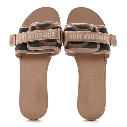 Christian Dior Canvas Nylon Camouflage Dior(e)volution Mule Slide Sandals 41 Nude 2 of 9