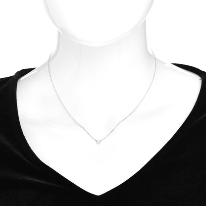 Tiffany Sterling Silver Diamond .03ct Elsa Peretti Diamonds by the Yard Pendant Necklace 2 of 4