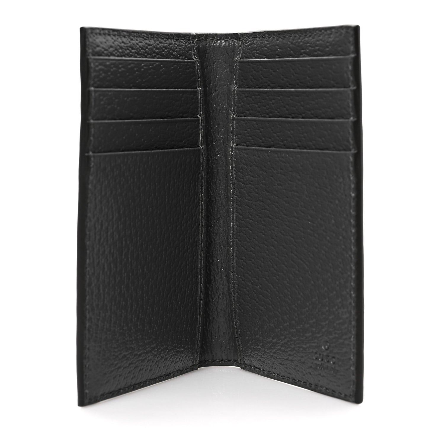GG Supreme Monogram Textured Dollar Calfskin Ophidia Card Case Grey Black Graphite Grey