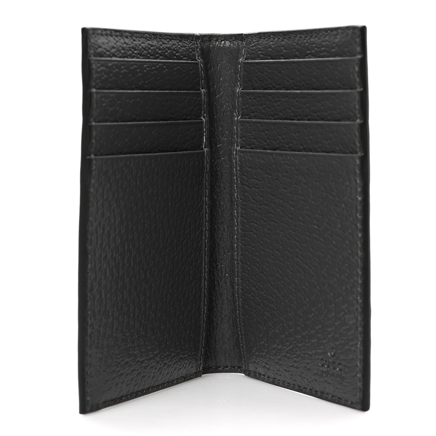 Gucci GG Supreme Monogram Textured Dollar Calfskin Ophidia Card Case Grey Black Graphite Grey 5 of 6