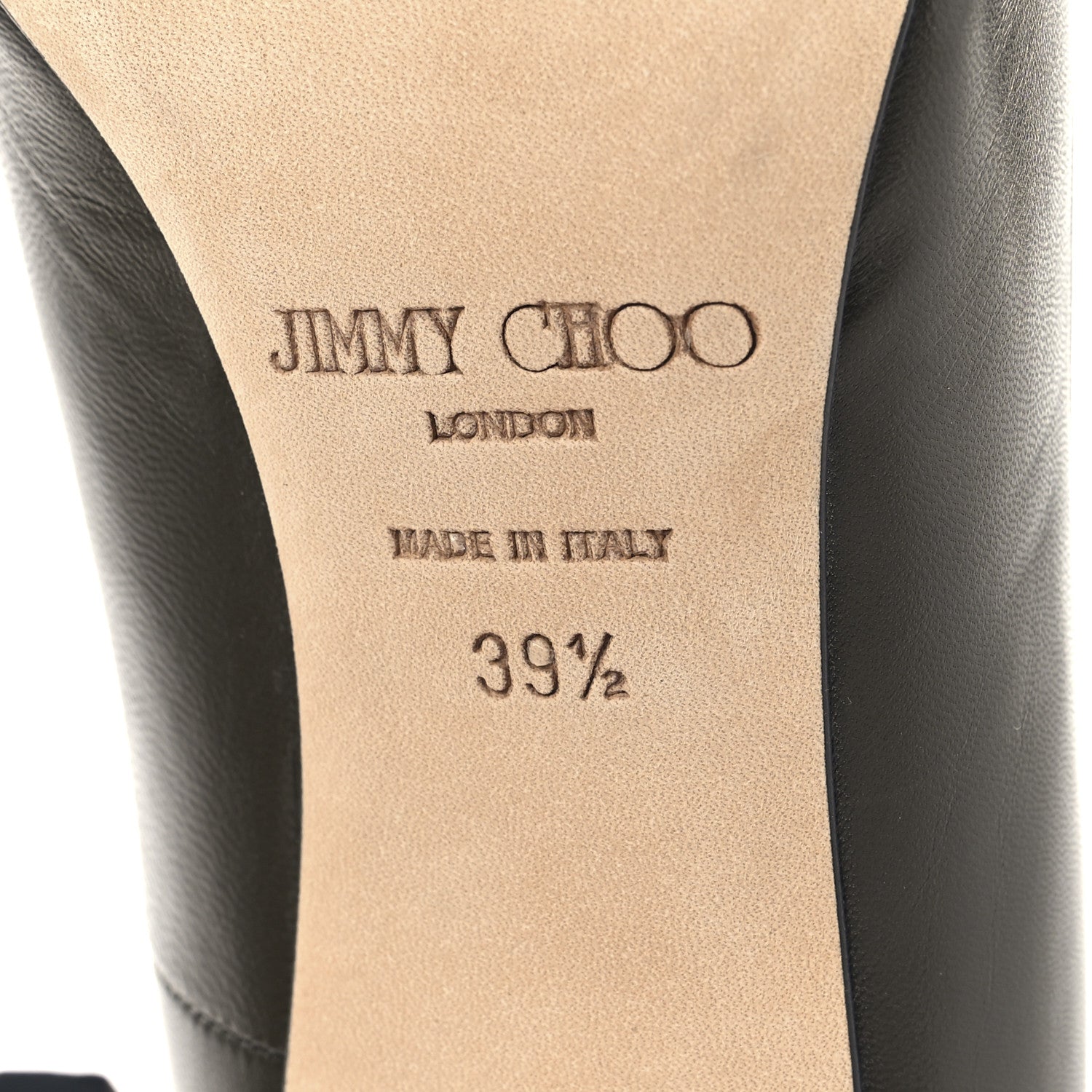 Jimmy Choo Kid Abel 100 Pumps 39.5 Light Smoke 7 of 10