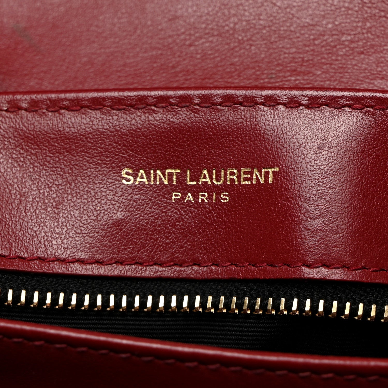 Saint Laurent Calfskin Y Quilted Monogram Toy Loulou Crossbody Bag Rouge 6 of 15