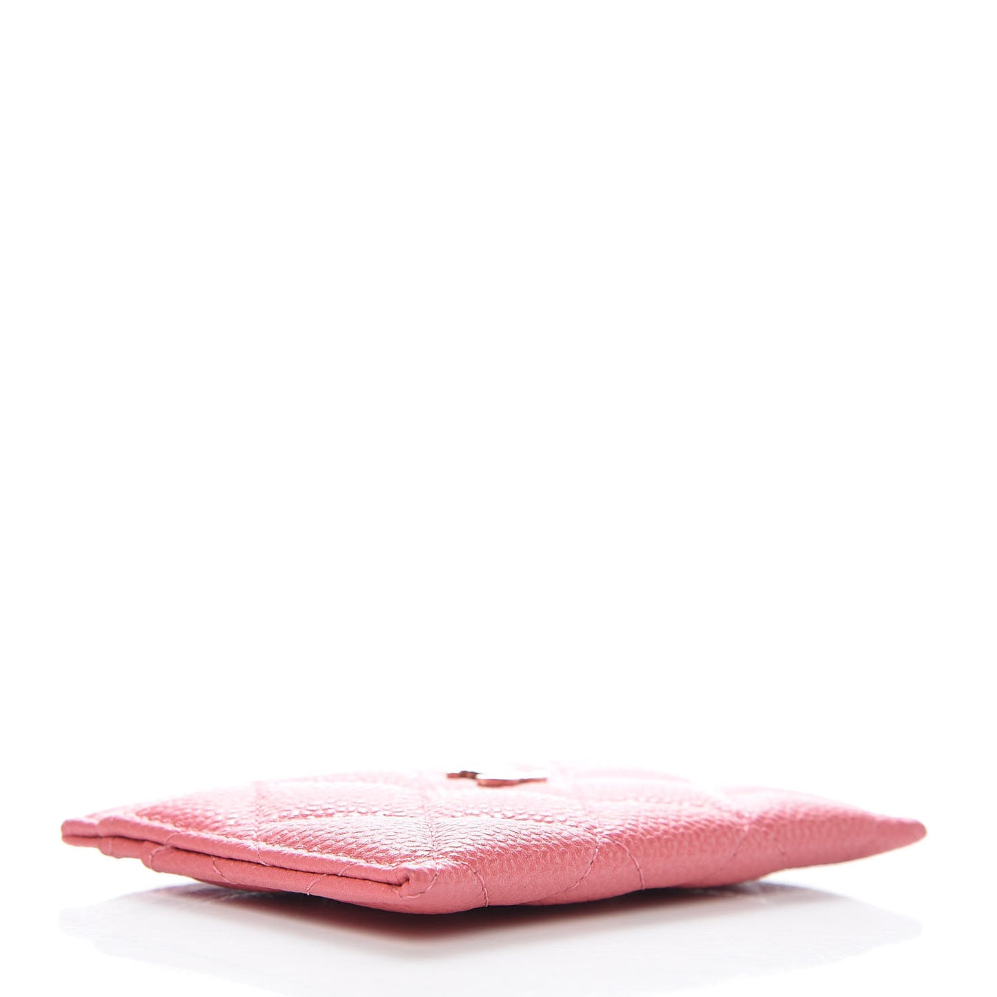 Caviar Quilted Card Holder Pink