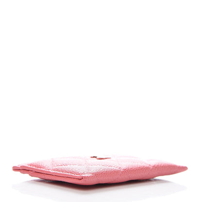Chanel Caviar Quilted Card Holder Pink 4 of 11