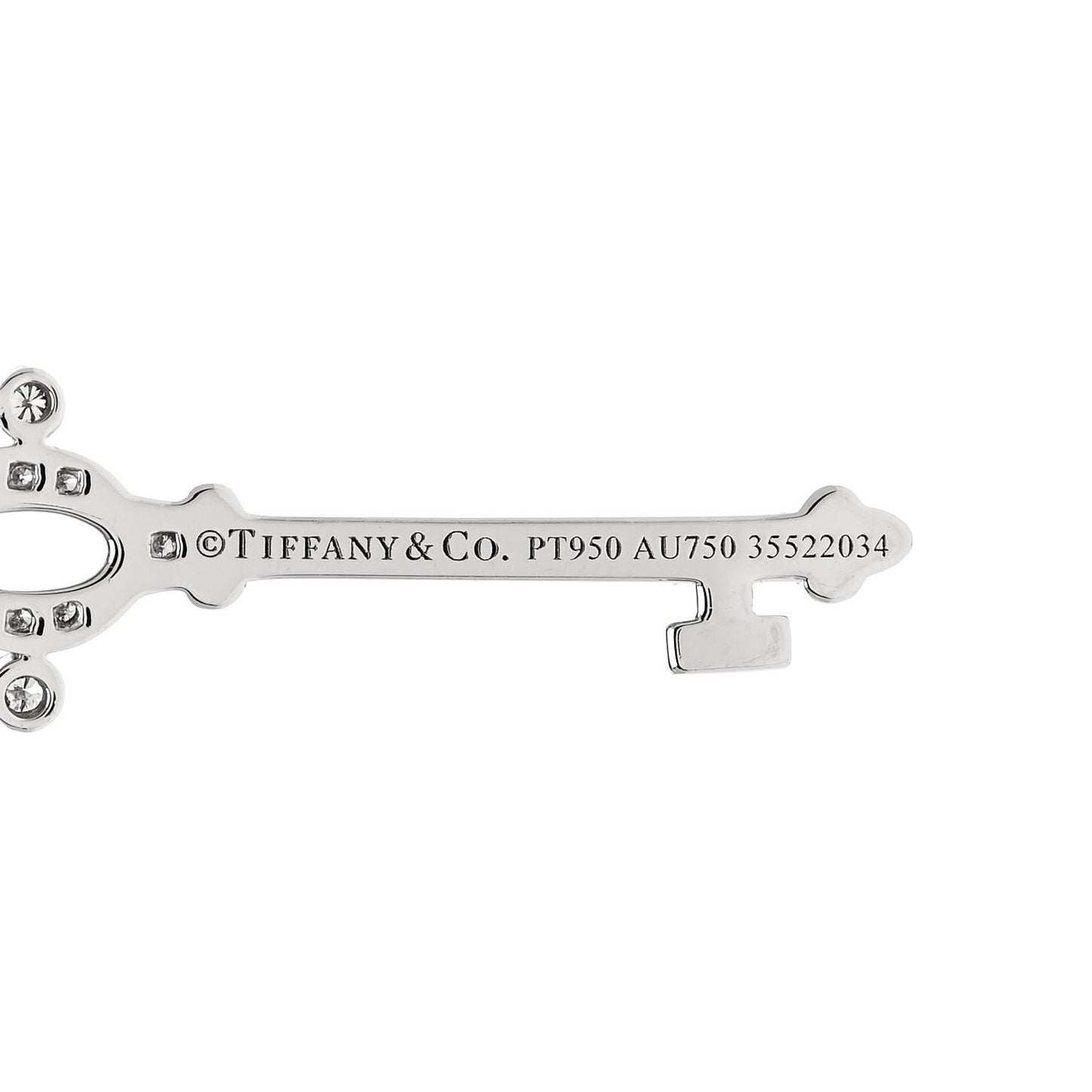 Platinum 18K Yellow Gold Diamond Fancy Yellow Diamond Floret Key Pendant