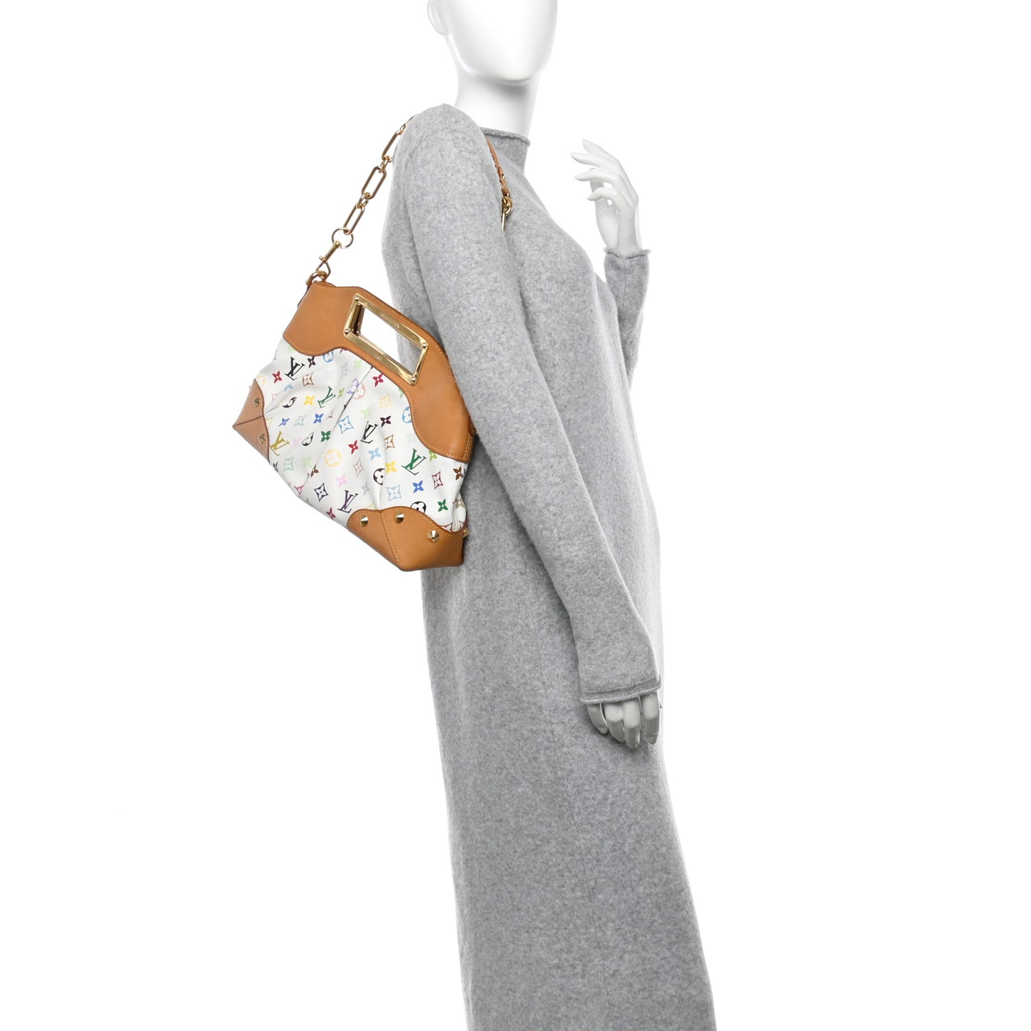 Monogram Multicolor Judy MM White
