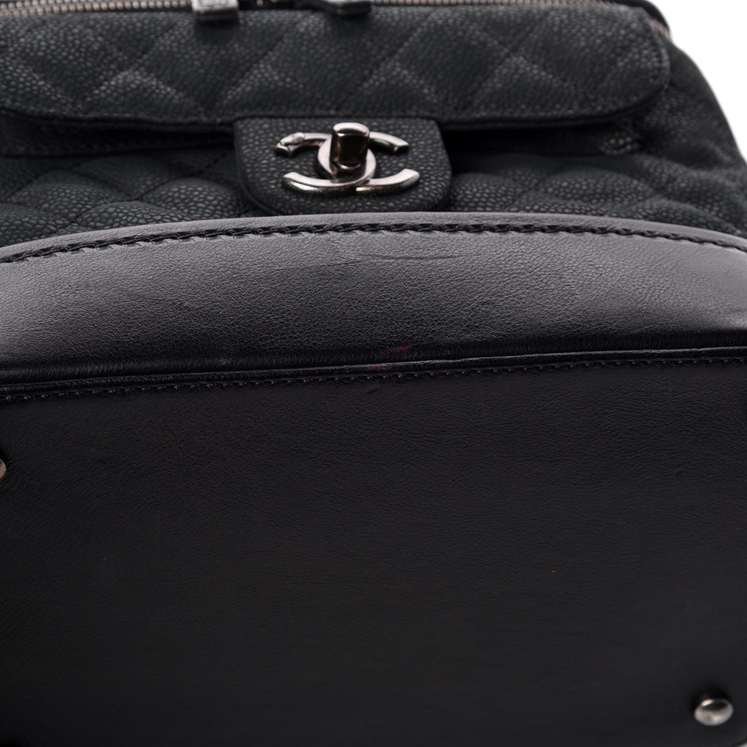 Chanel Iridescent Grained Calfskin Quilted Globe Trotter Vanity Case Black 11 of 12