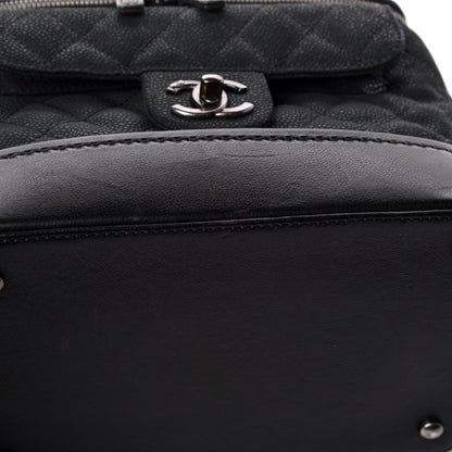 Chanel Iridescent Grained Calfskin Quilted Globe Trotter Vanity Case Black 11 of 12