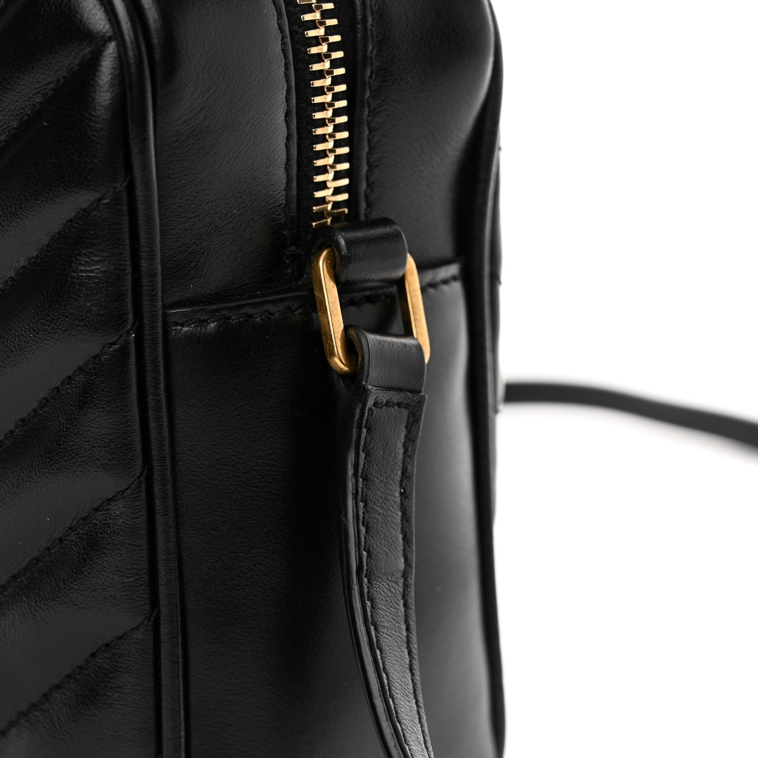 Saint Laurent Calfskin Matelasse Monogram Lou Camera Bag Black 14 of 14