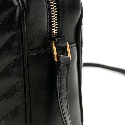 Saint Laurent Calfskin Matelasse Monogram Lou Camera Bag Black 14 of 14