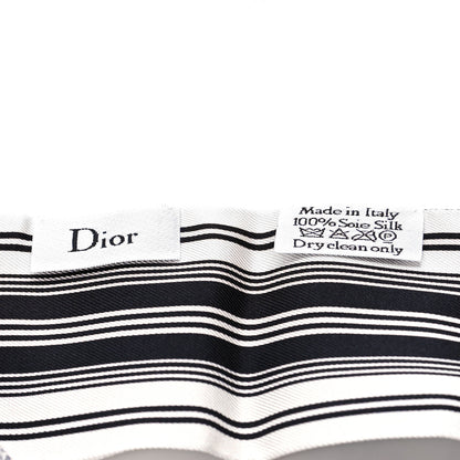 Christian Dior Silk Toile De Jouy Mitzah Scarf White 3 of 3