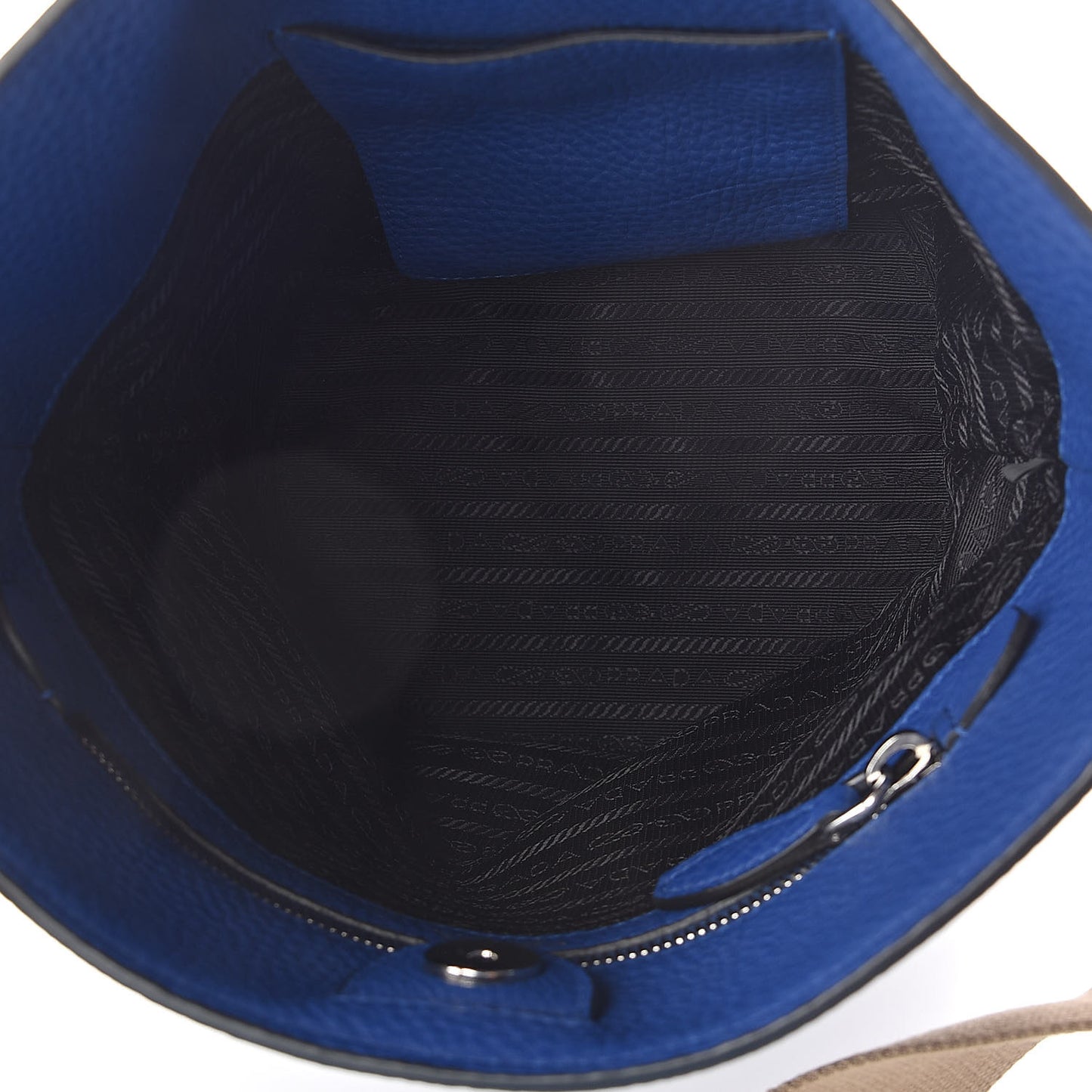 Vitello Daino Bucket Bag Royal