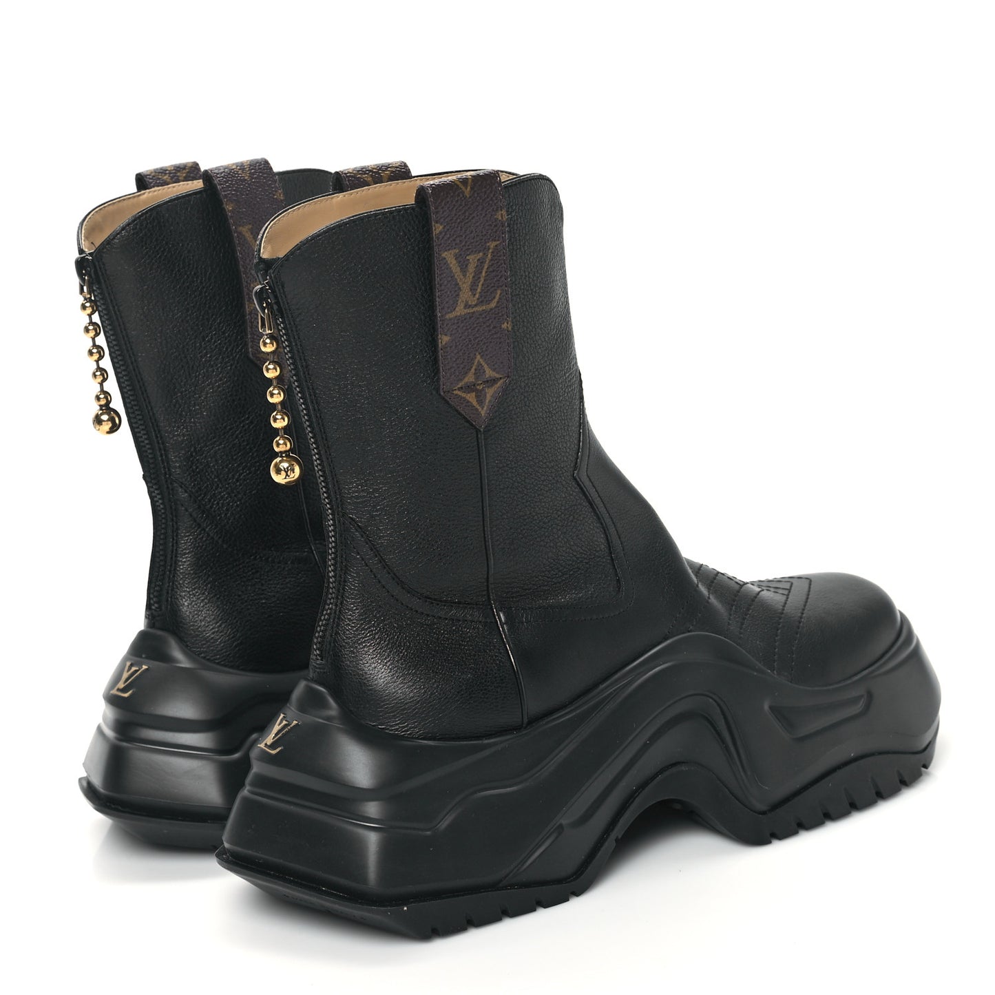 Monogram LV Archlight 2.0 Platform Ankle Boots 39 Black