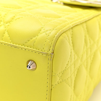 Christian Dior Lambskin Cannage Medium Lady Dior Vert Acid 15 of 18