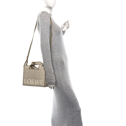 Loewe Jacquard Canvas Small Font Tote Ecru 2 of 9