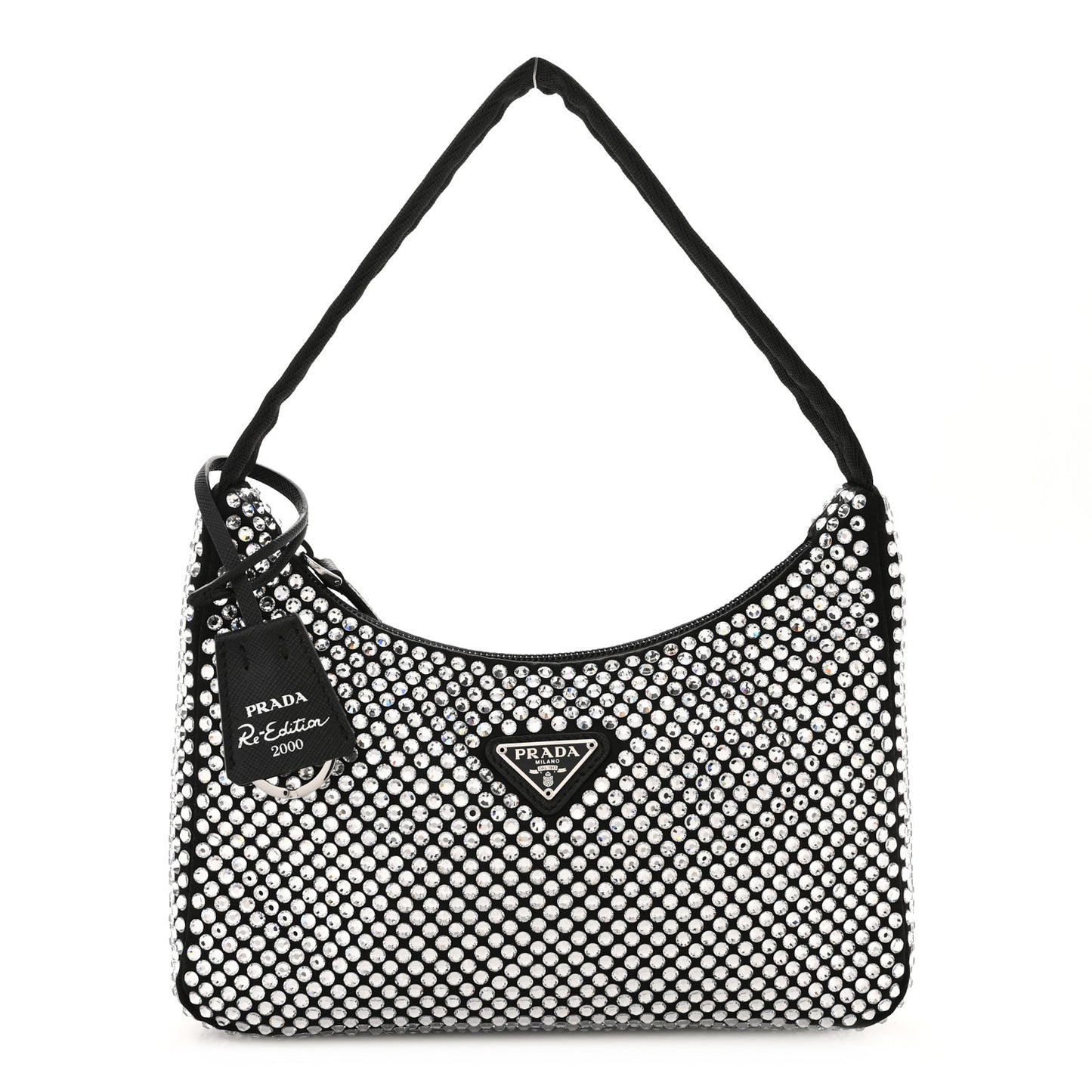 Satin Crystal Mini Re-Edition 2000 Bag Cristal