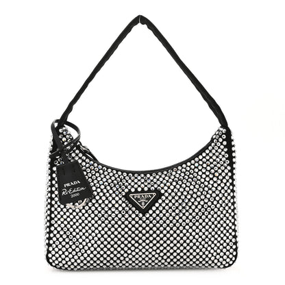 Prada Satin Crystal Mini Re-Edition 2000 Bag Cristal 1 of 12