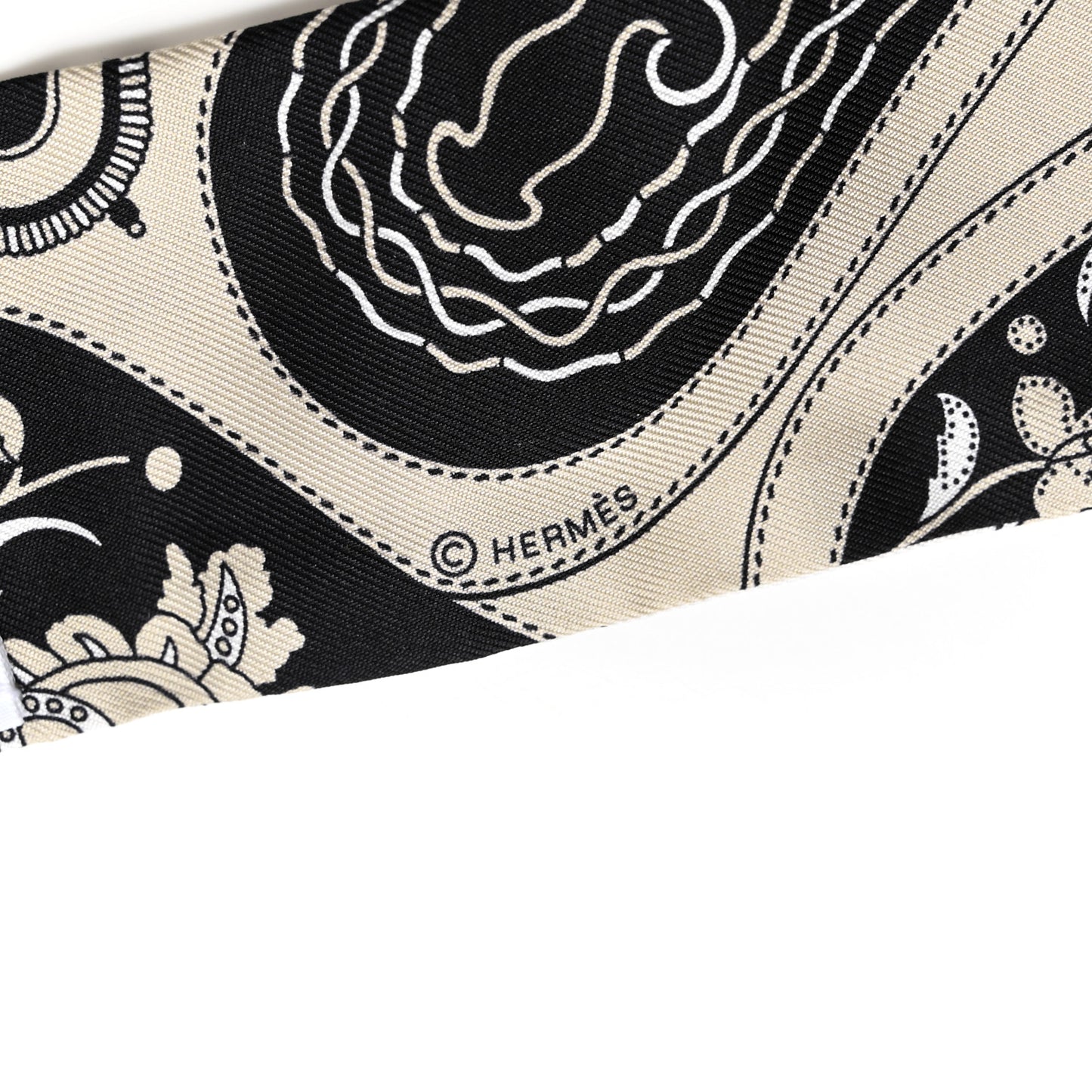 Silk Festival des Amazones Twilly Grege Black White
