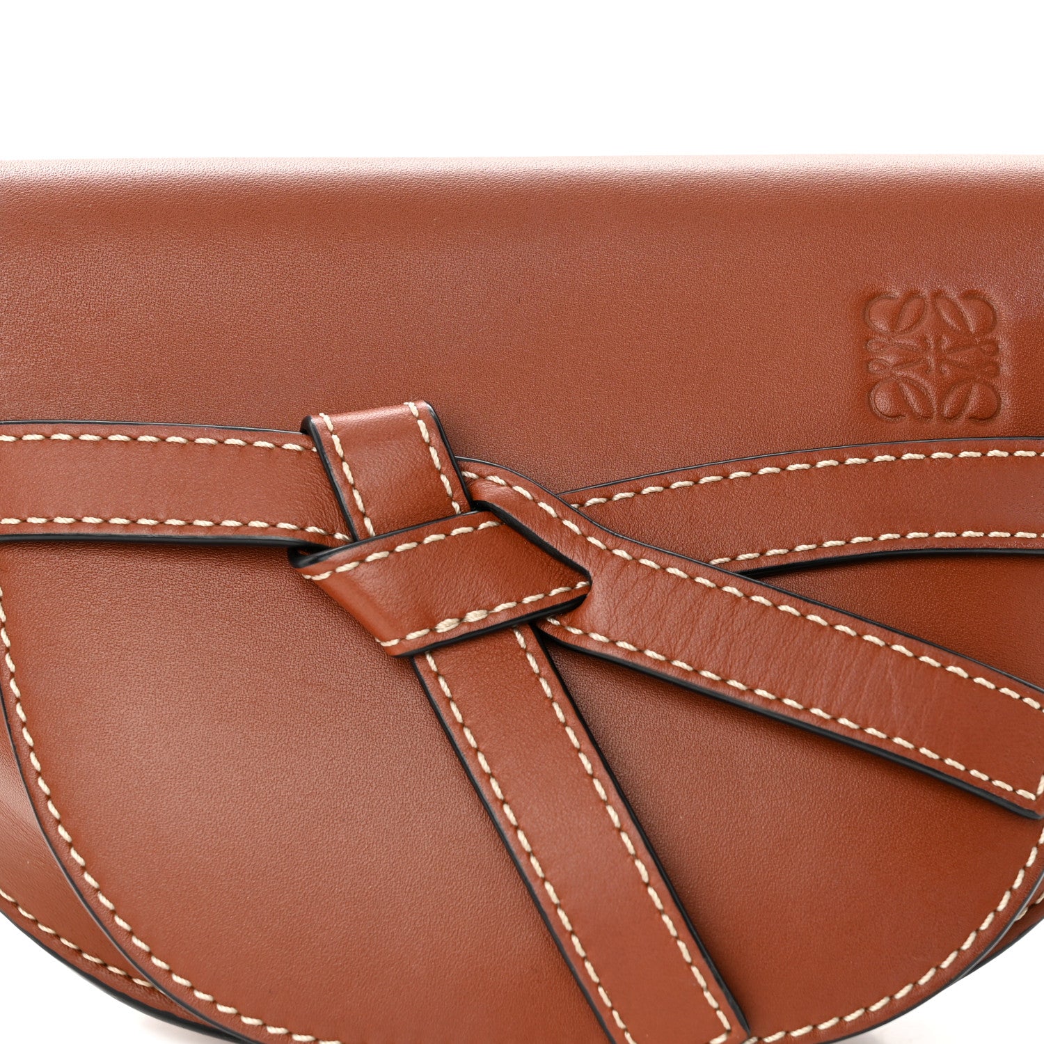 Loewe Calfskin Mini Gate Crossbody Bag Rust 7 of 13
