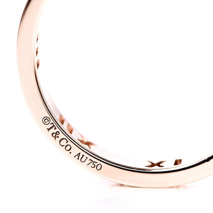 Tiffany 18K Rose Gold Diamond Atlas Pierced Ring 51 5.75 4 of 4