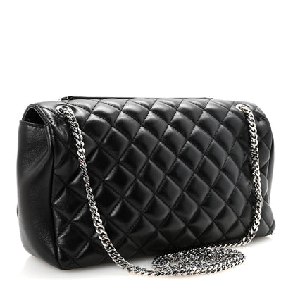 Versace Nappa Quilted Medusa Medium Chain Crossbody Black 3 of 9
