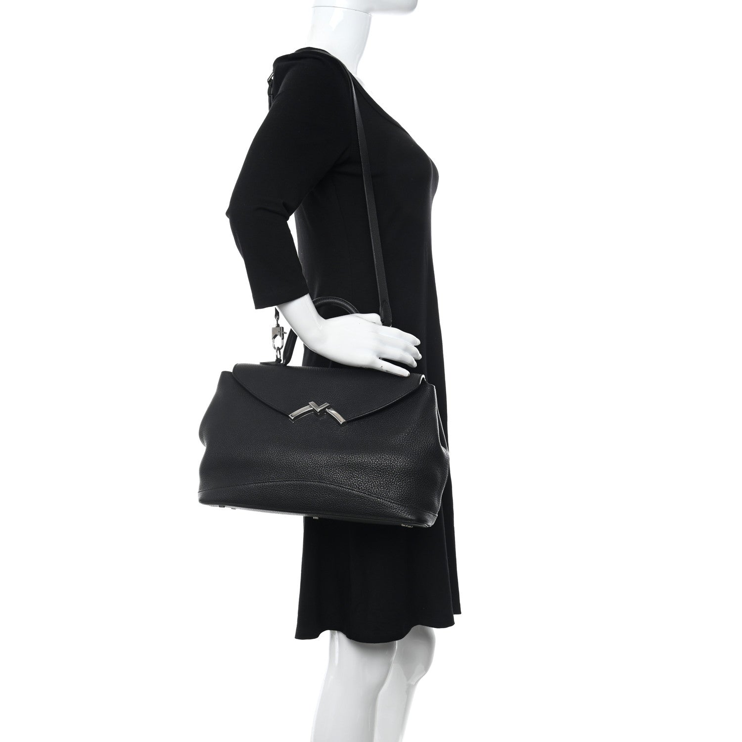Moynat Taurillon Gabby MM Black 2 of 10