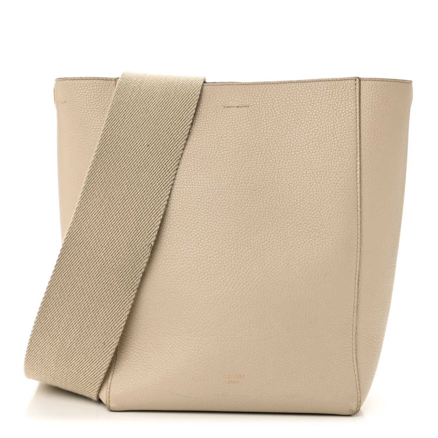 Celine Soft Grained Calfskin Small Sangle Bucket Bag Light Taupe 1 of 13