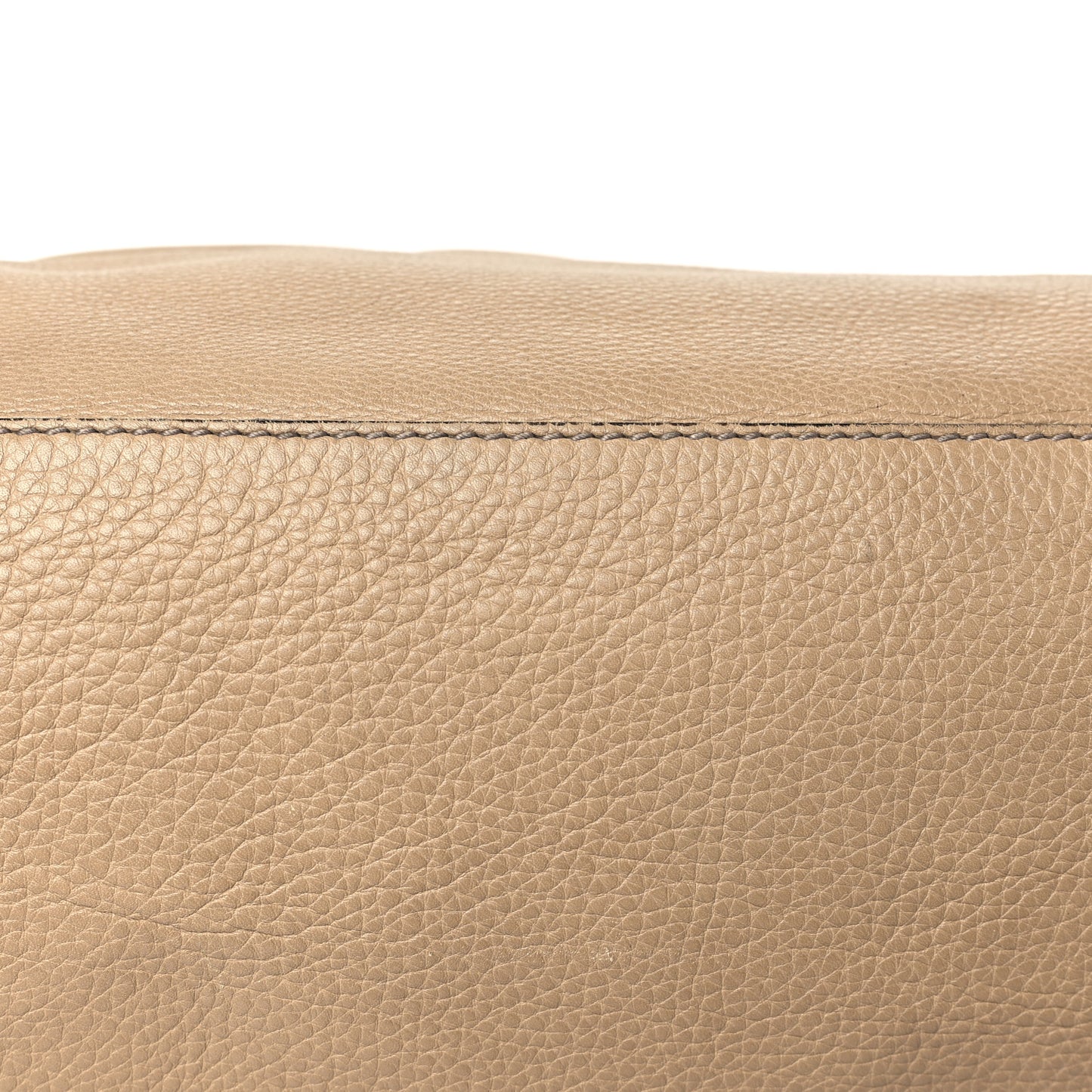 Pebbled Calfskin Large Soho Chain Shoulder Bag Nude